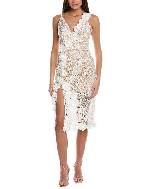 HELSI White Sloane Lace Midi Dress