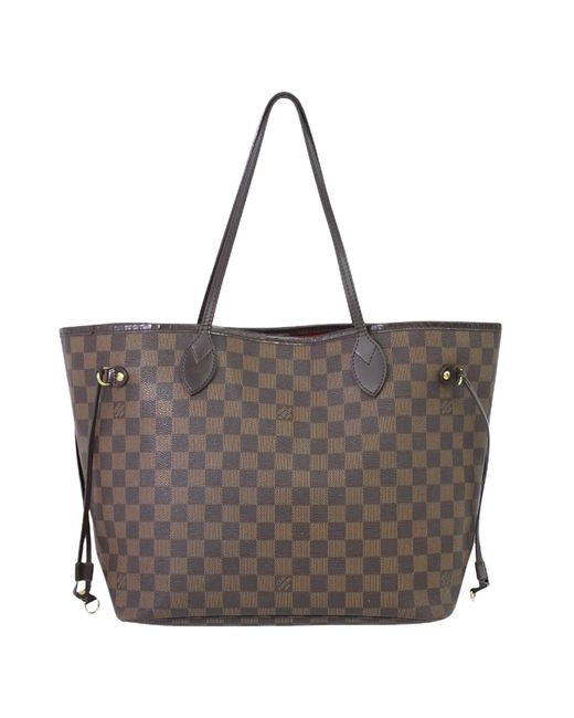 Louis Vuitton Gray Neverfull Mm Canvas Tote Bag (pre-owned)