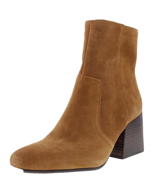 Blondo Brown Salome Cow Suede Square To Ankle Boots
