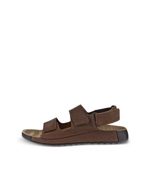 Ecco Brown Men's Cozmo Flat Sandal for men