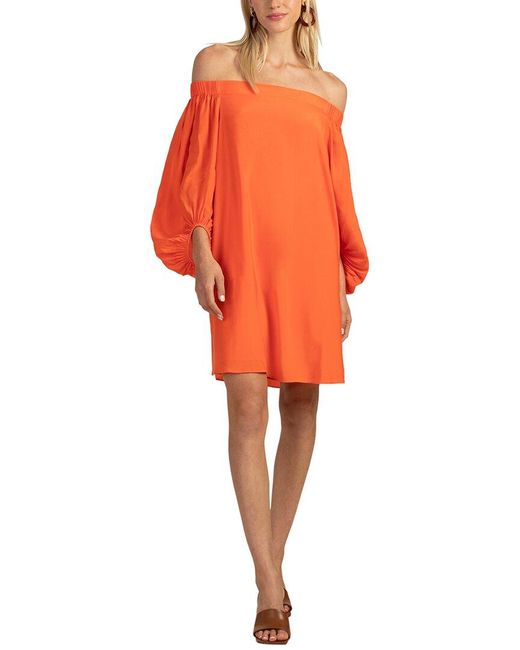 Trina Turk Orange Windward Mini Dress