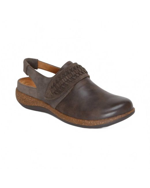 Aetrex Brown Leni Clogs