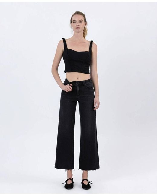 Flying Monkey White Raw Hem Ankle Jeans