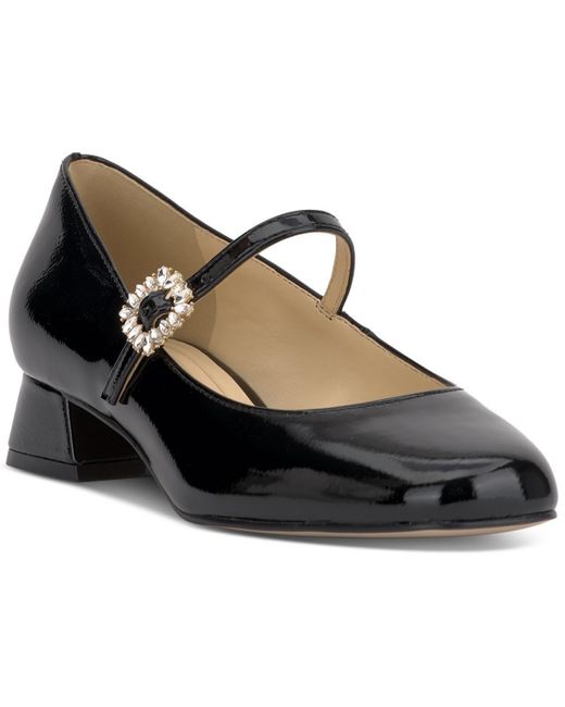 Jessica Simpson Treen Adjustable Patent Mary Jane Heels in Black | Lyst