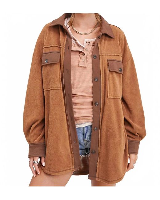 Le Miel Brown Fleece Jacket
