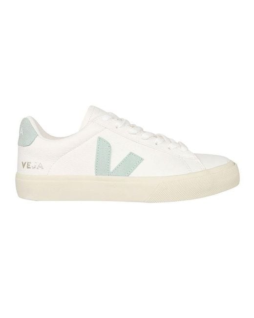 Veja White Campo Low-Top Leather Sneakers