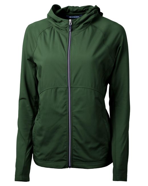Cutter & Buck Green Adapt Eco Knit Hybrid Recycled Full Zip Jacket