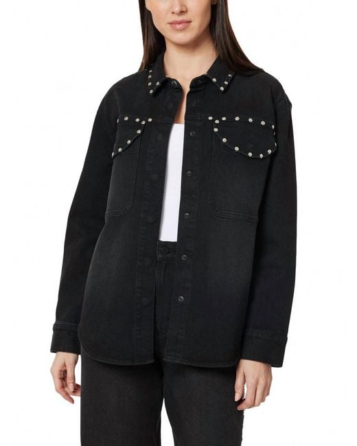 Habitual Black Denim Studded Jacket