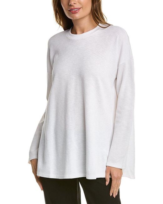 Eileen Fisher Thermal Knit Tunic in White