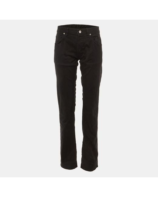 Love Moschino Women's Black Denim Regular Fit Jeans L/Waist