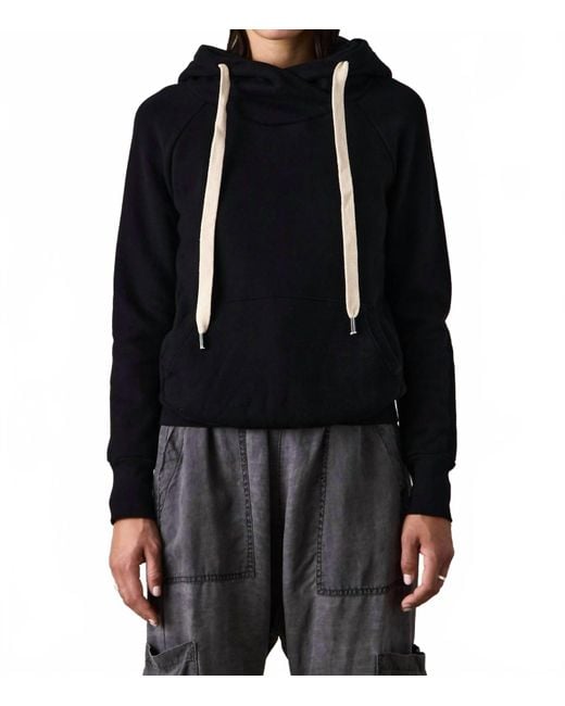 NSF Black Lisse Fitted Loop Terry Hoodie