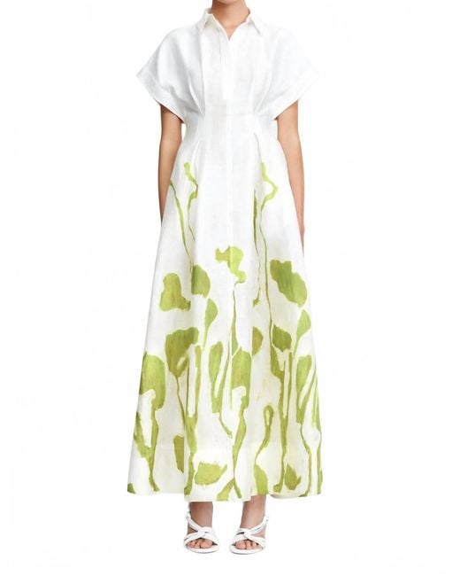 Acler White Wedmore Midi Dress