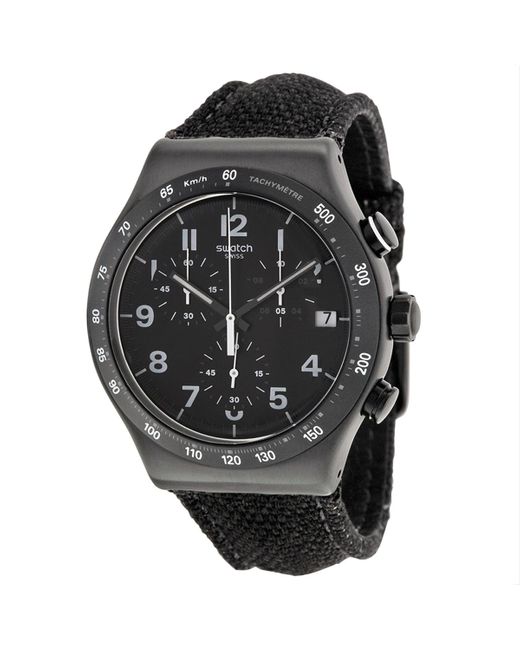 Swatch Black Destination Nyc Dial Watch for men