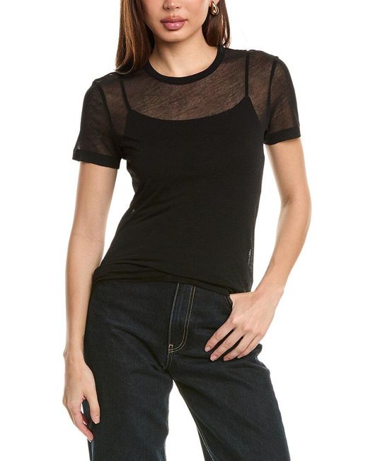 Helmut Lang Black Zeroscape T-Shirt