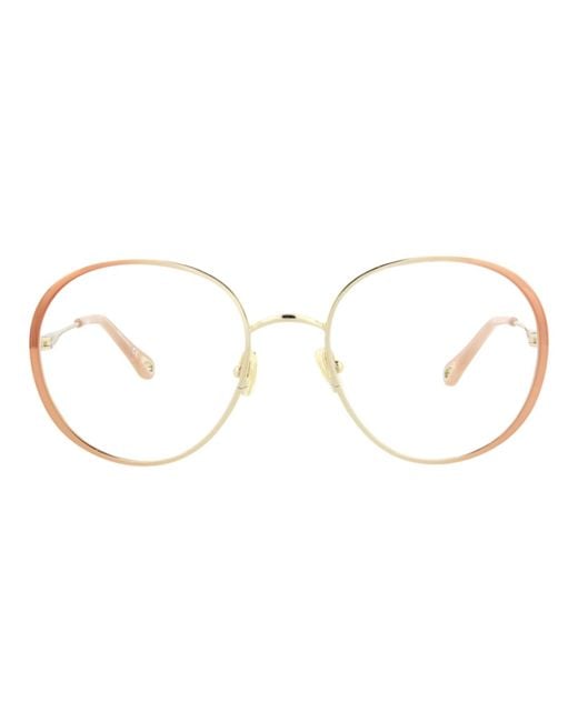 Chloé Multicolor Round-Frame Metal Optical Frames