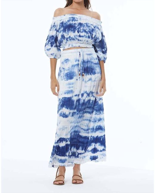 Young Fabulous & Broke Blue Aloha Skirt