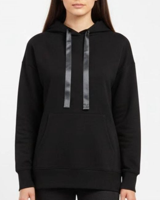 Imperial Black Drawstring Hoodie Jacket
