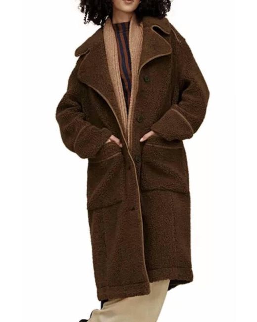 Ugg Brown Sema Fluff Coat