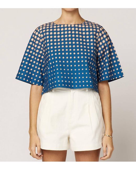 Cleobella Blue Alana Blouse