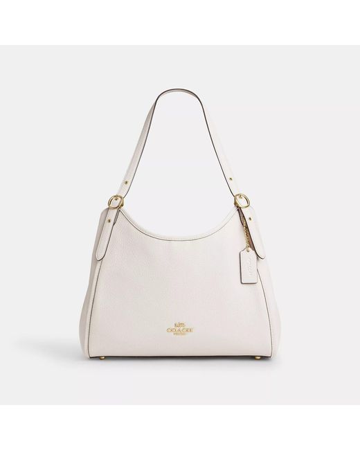 COACH Erin Shoulder Bag in White | Lyst