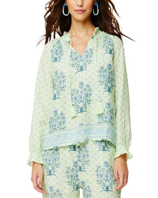Roberta Roller Rabbit Yarrow Linen Kurta in Green Lyst