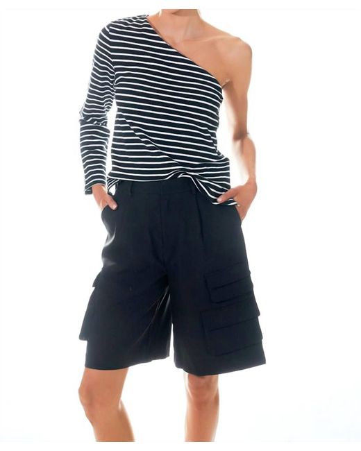Grey Lab Blue Cargo Bermuda Short Pants