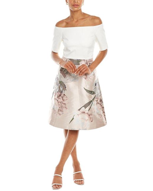 Ted Baker White Cathiey A-line Dress