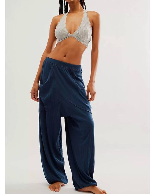 Free People Blue Coffee Chat jogger