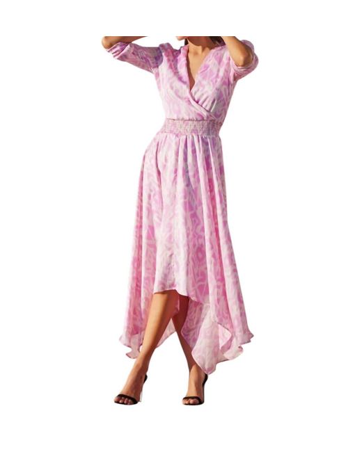 Bishop + Young Pink Serita Smock Dress