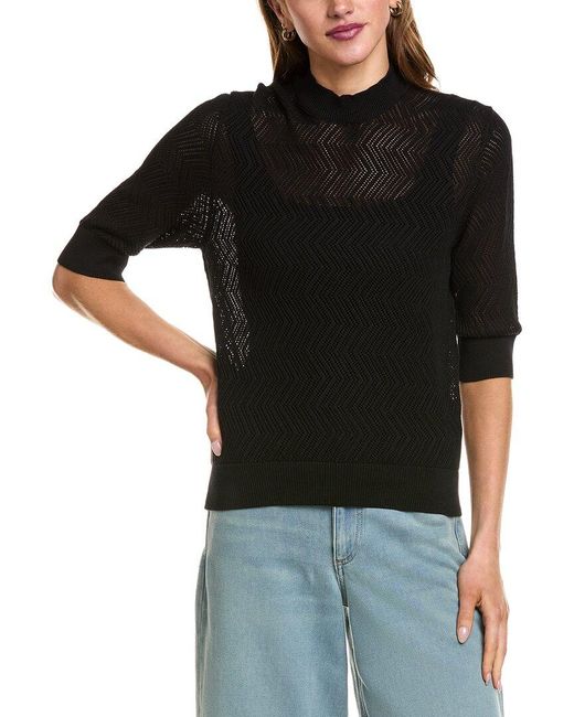 Proenza Schouler Black Nicolo Knit Sweater