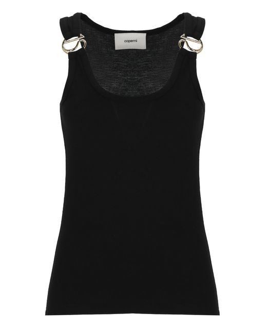 Coperni Black Hardware Top