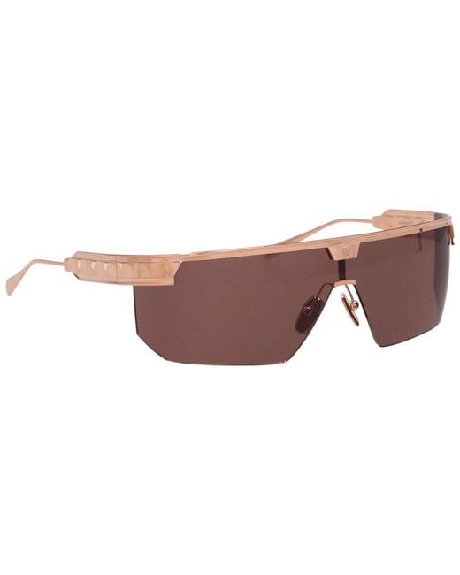 Balmain Brown Bps147 142Mm Sunglasses