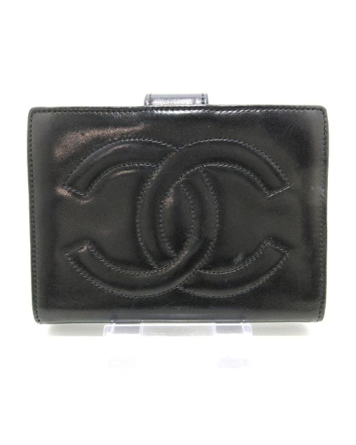 Chanel Black Leather Wallet (pre-owned)