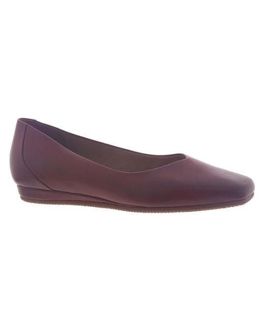 Softwalk® Purple Vellore Leather Comfort Insole Flats