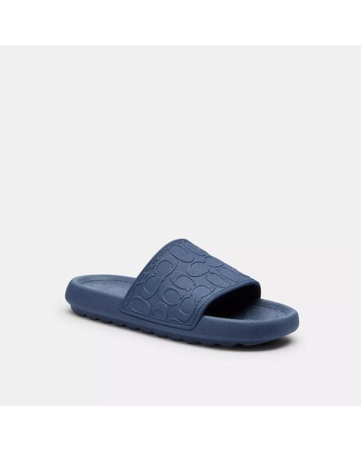 COACH Blue Obi Slide for men