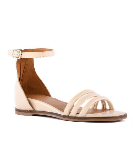 Seychelles Metallic Once Again Buckle Leather Ankle Strap