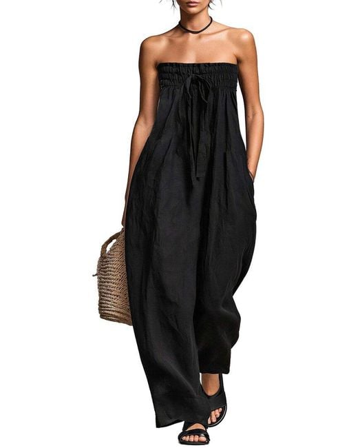 Amanda Royal Black Jumpsuit