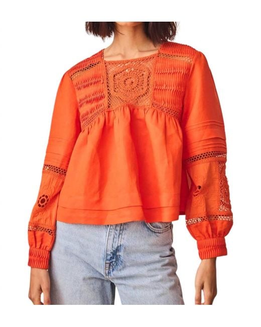 Hunter Bell Orange Celine Top