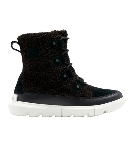 Sorel Black Explorer Ii Joan Cozy Tea Light Nm4455-011