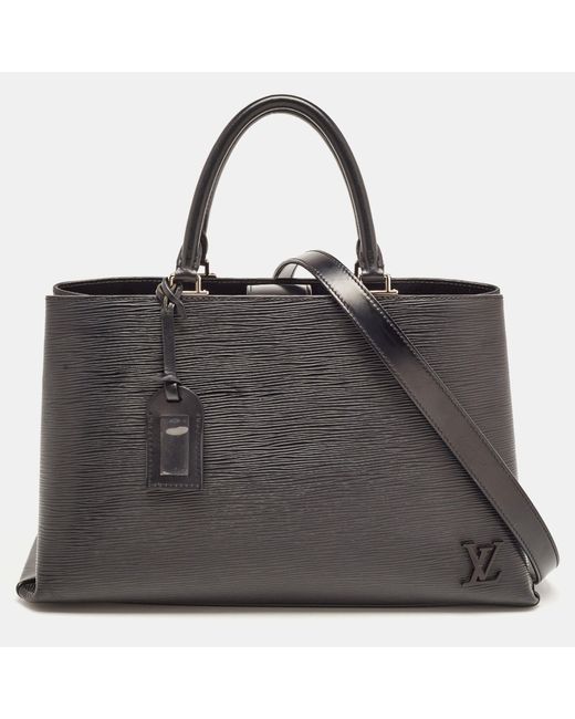 Louis Vuitton Black Epi Leather Kleber Mm Bag
