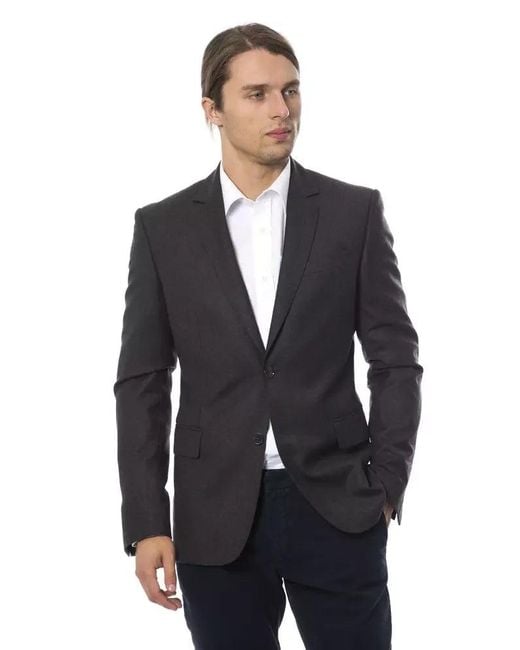 Verri Blue Wool Blazer for men