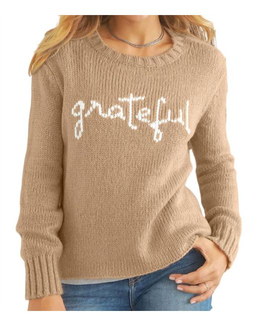 Wooden Ships Brown Grateful Sweater