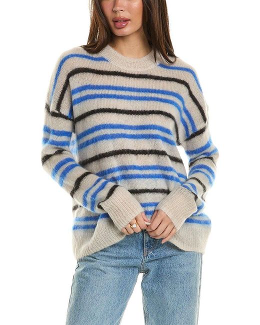 Isabel Marant Blue Isabel Marant Etoile Drussell Mohair & Wool-blend Sweater