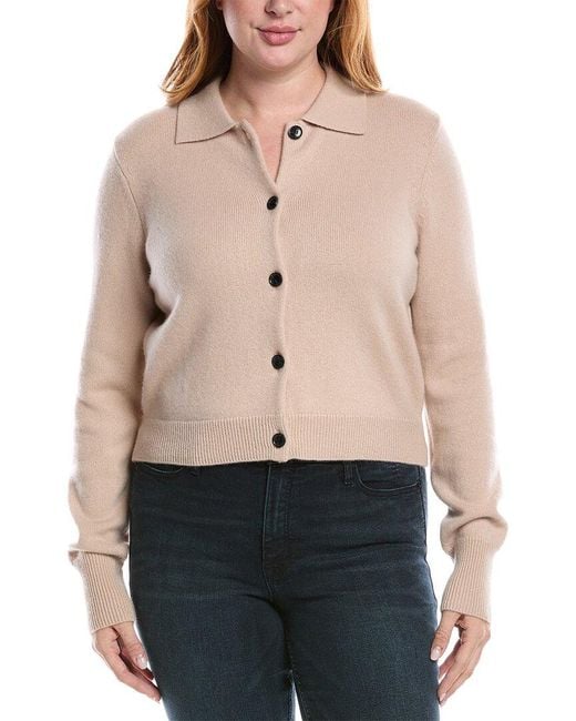 FRAME Natural Shrunken Cashmere Cardigan