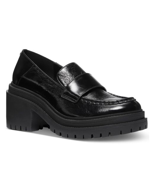 MICHAEL Michael Kors Black Rocco Leather Loafers