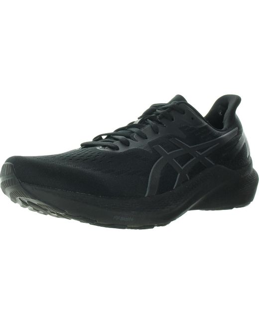 Asics Black Lace-Up Casual And Fashion Sneakers for men