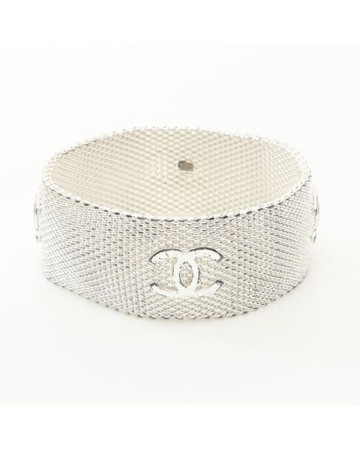 Chanel White Coco Mark Bracelet 96a