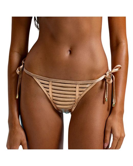 Beach Bunny Swimwear Brown Hard Summer Tie Side Bottom