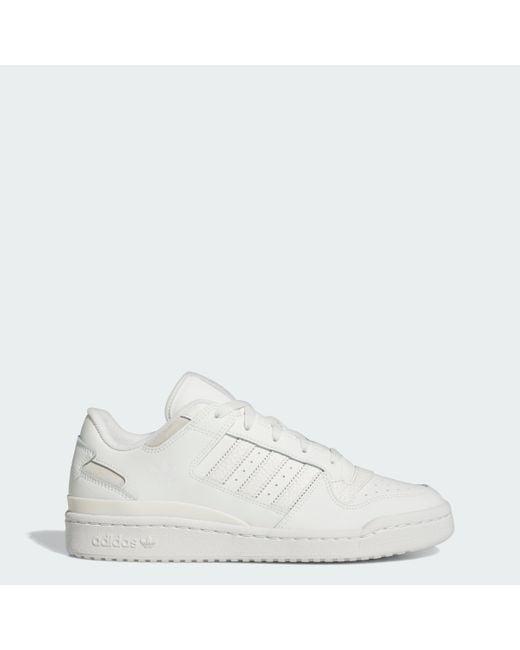Adidas White Forum Low Cl Shoes for men