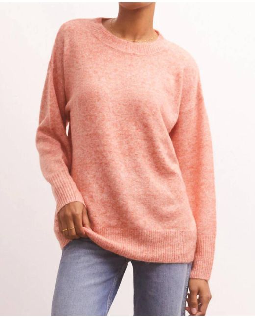 Z Supply Pink Silas Pullover Sweater